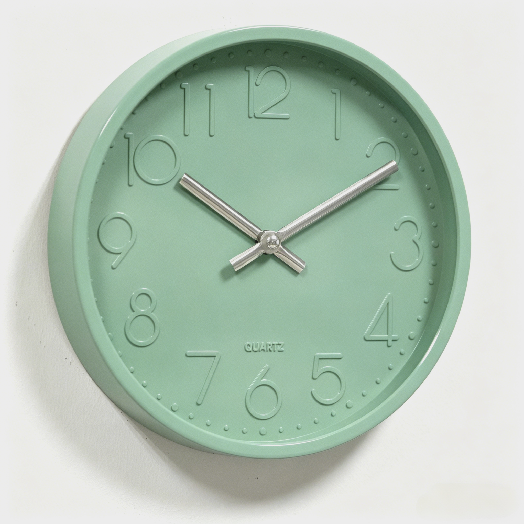Plastic Wall Clock - 256E Mint Green image 2