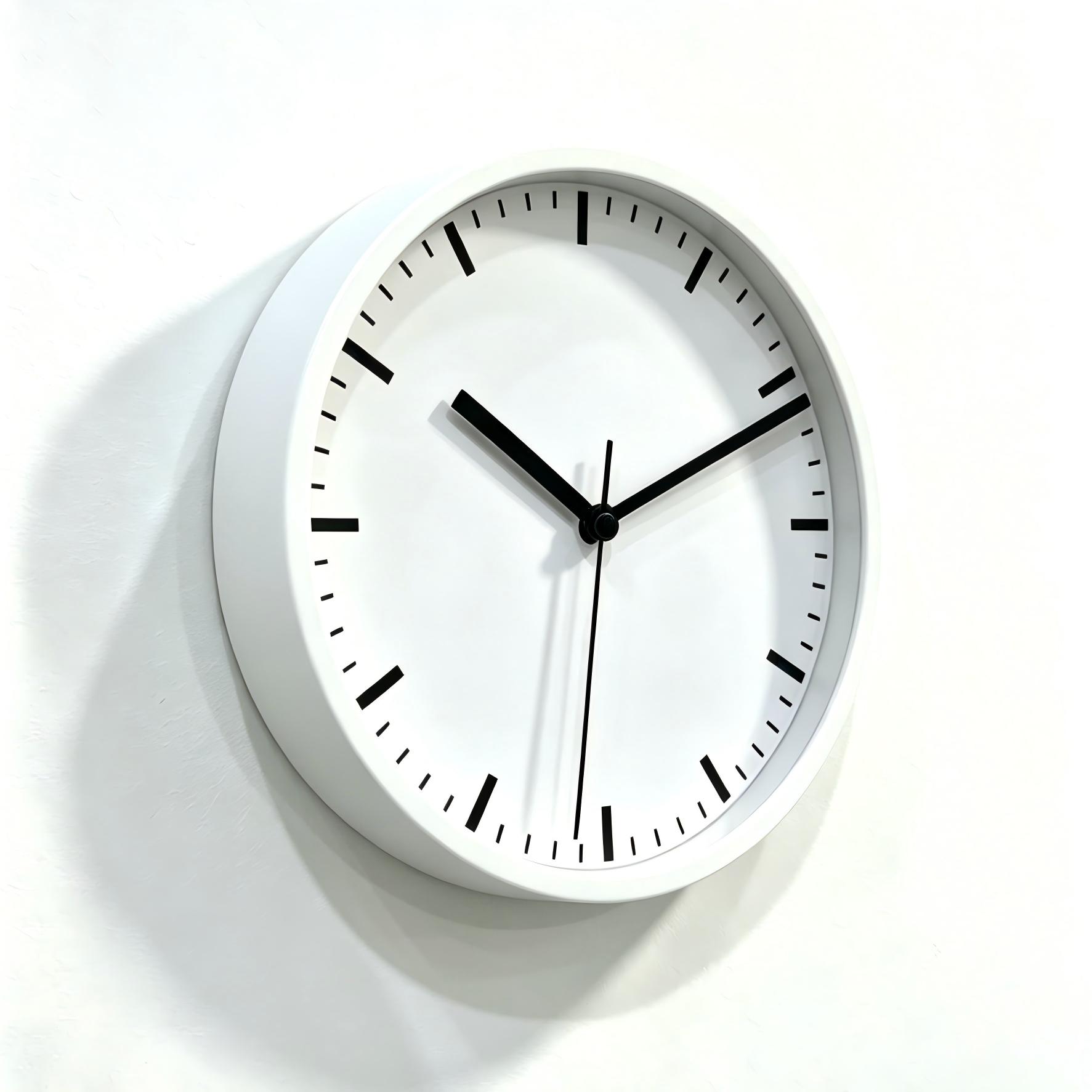 Plastic Wall Clock - 256W White image 2
