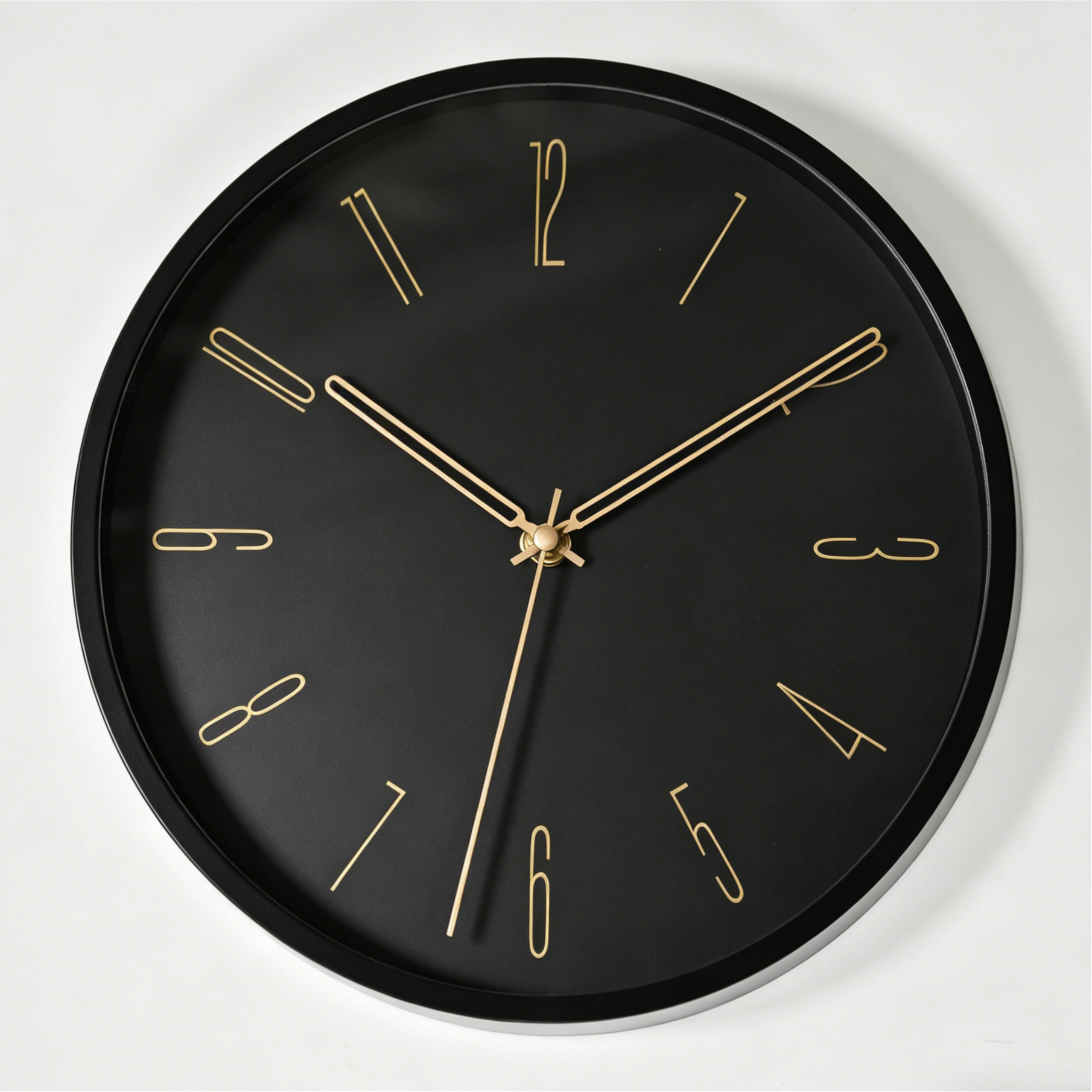 Plastic Wall Clock - 7119K Black