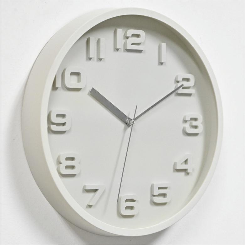 Plastic Wall Clock - 808 Beige image 2