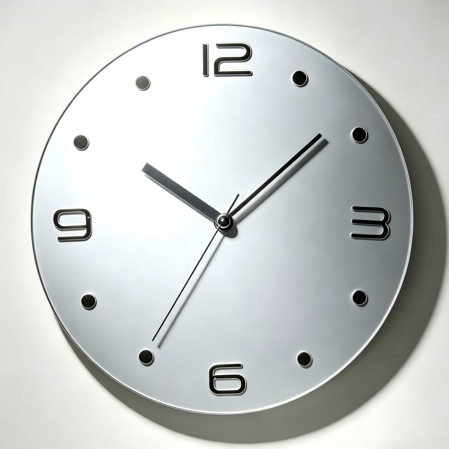 Glass Wall Clock - G9018A Frosted glass natural color