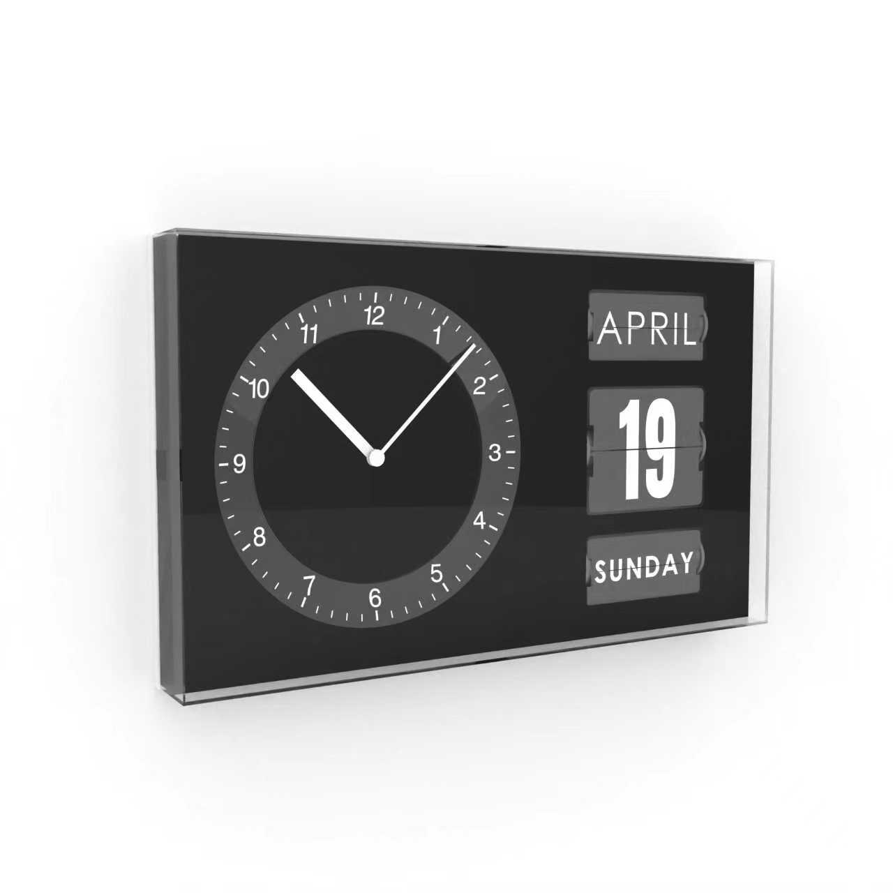 Flip Wall Clock - JLB11K Black