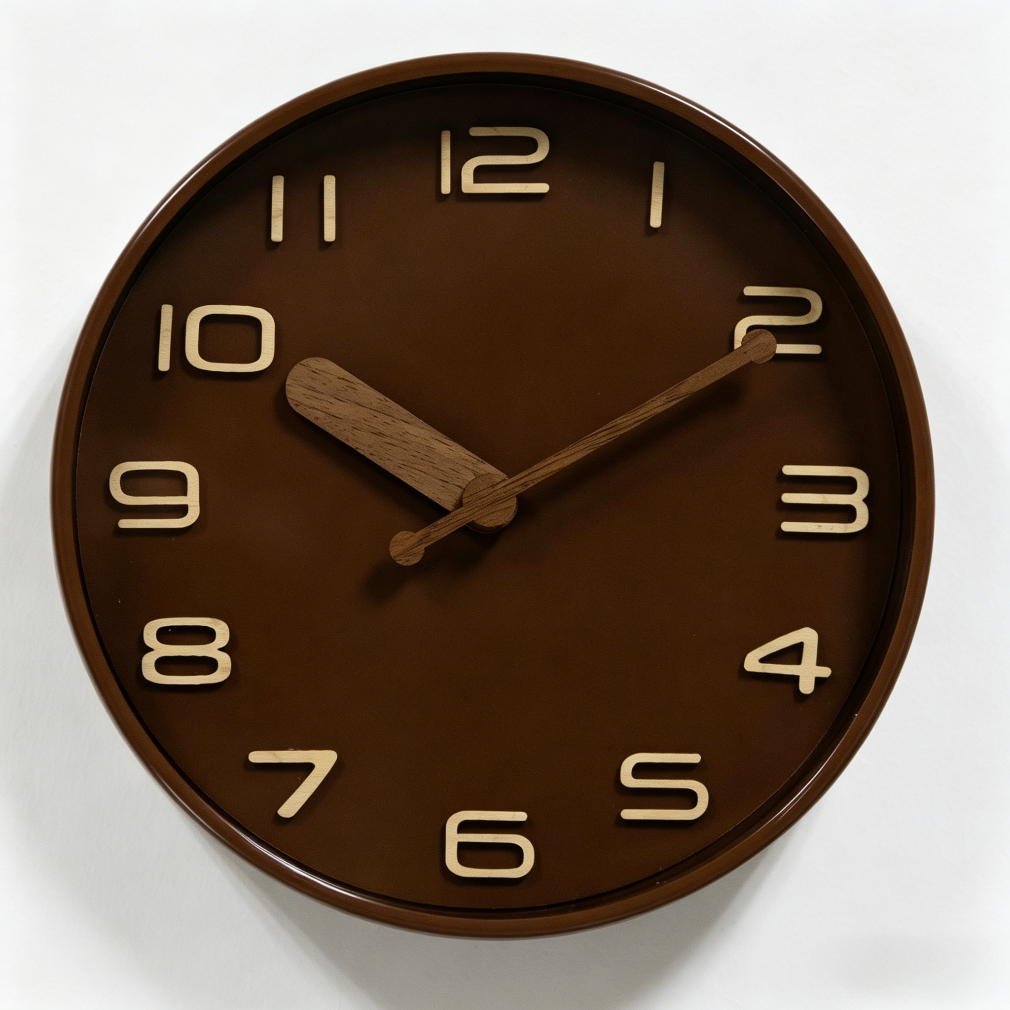 Metal Wall Clock - N50T Brown