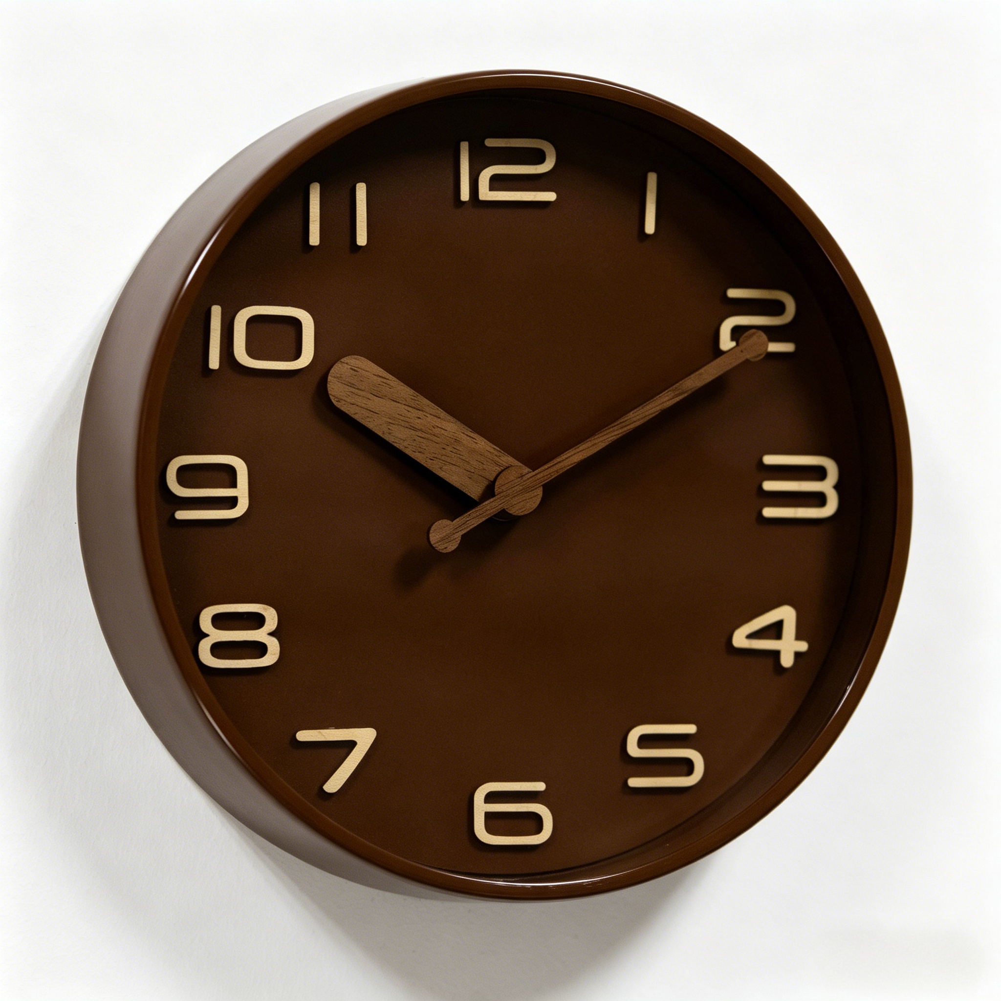 Metal Wall Clock - N50T Brown image 2