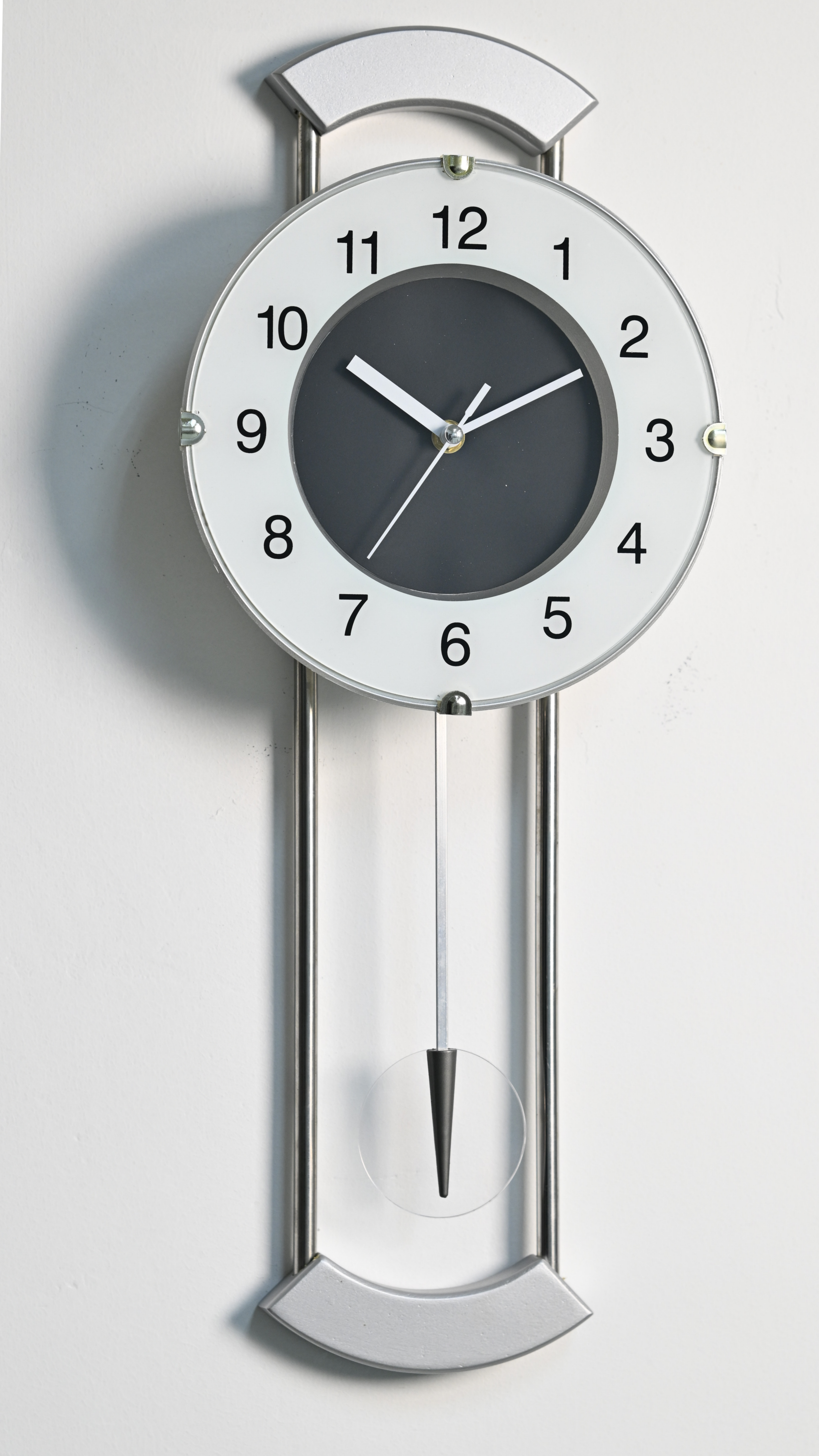 Wooden Pendulum Wall Clock - TP7023 Silver image 2