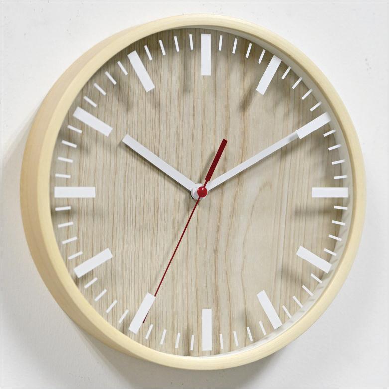 Wooden Wall Clock - W617B Natural Wood image 2