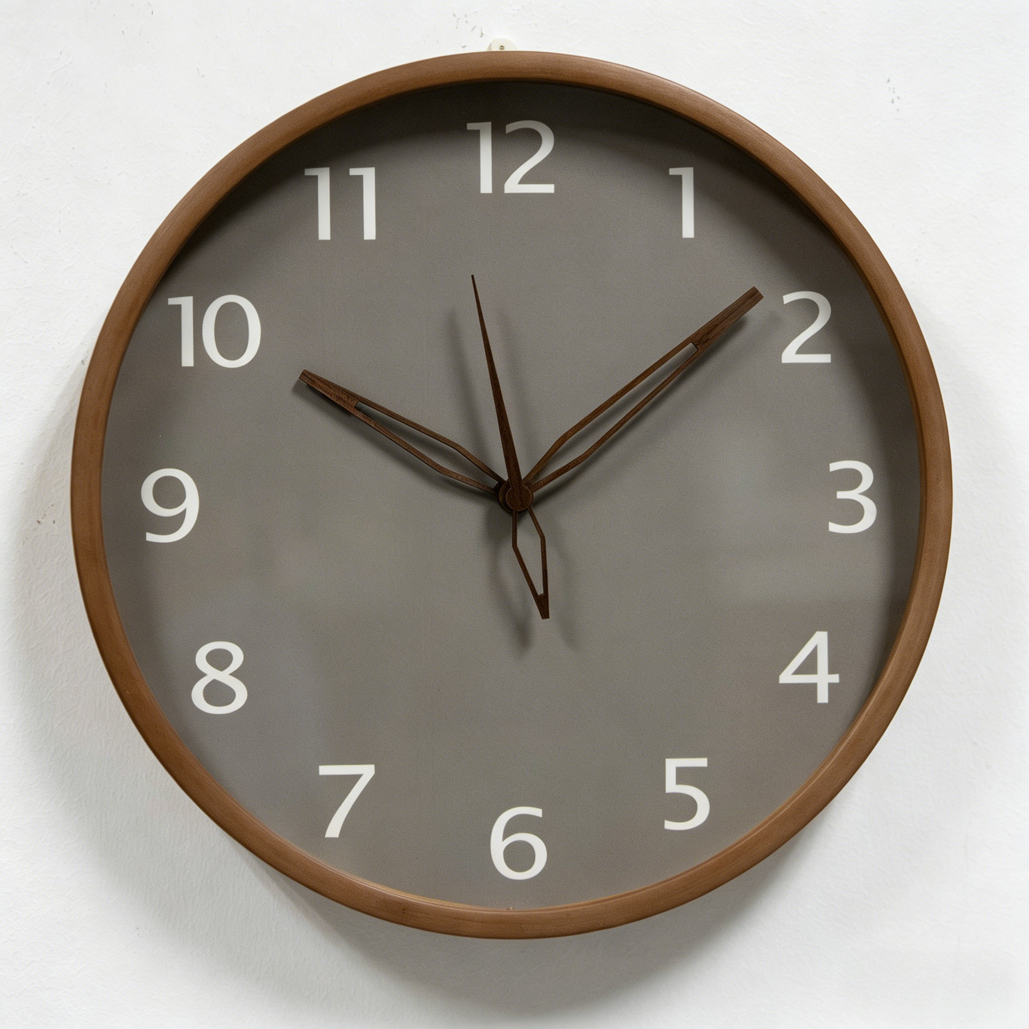 Wooden Wall Clock - W618A Walnut