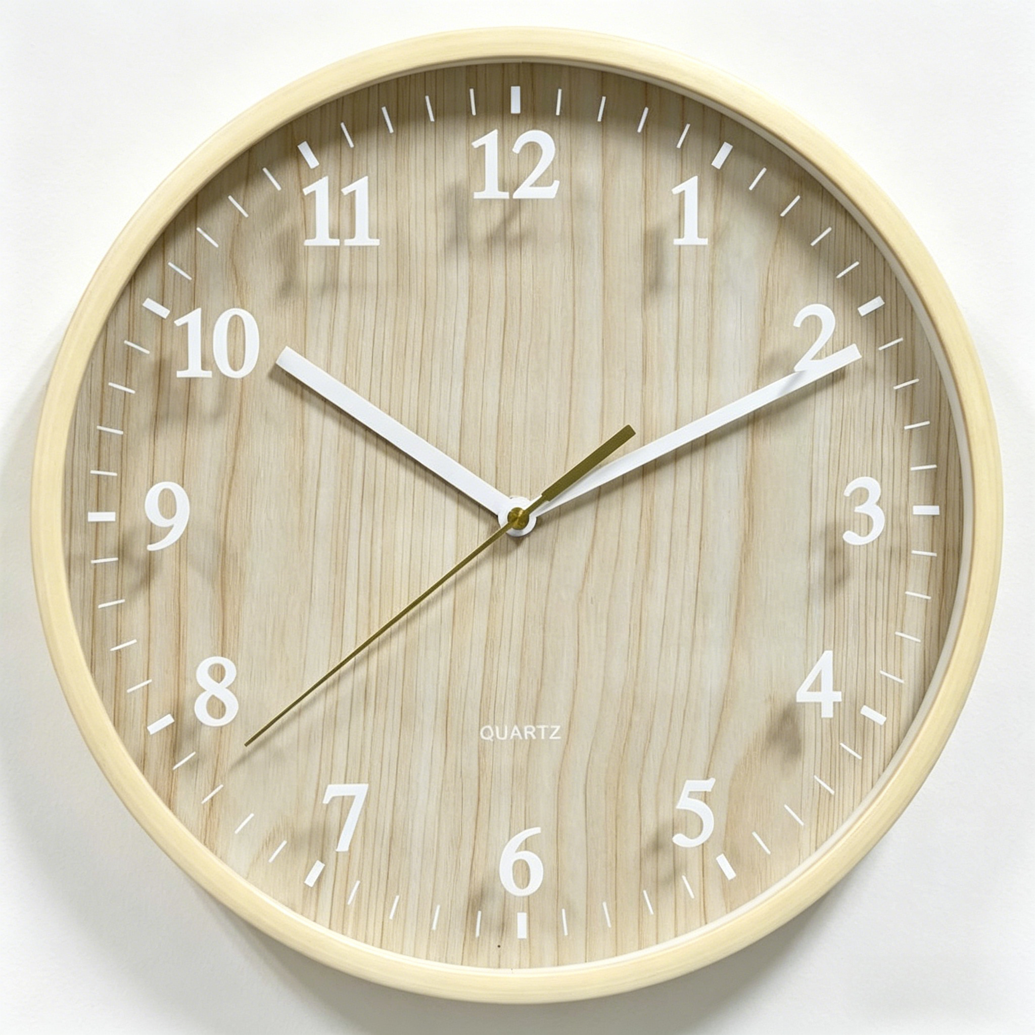 Wooden Wall Clock - W618B Natural Wood