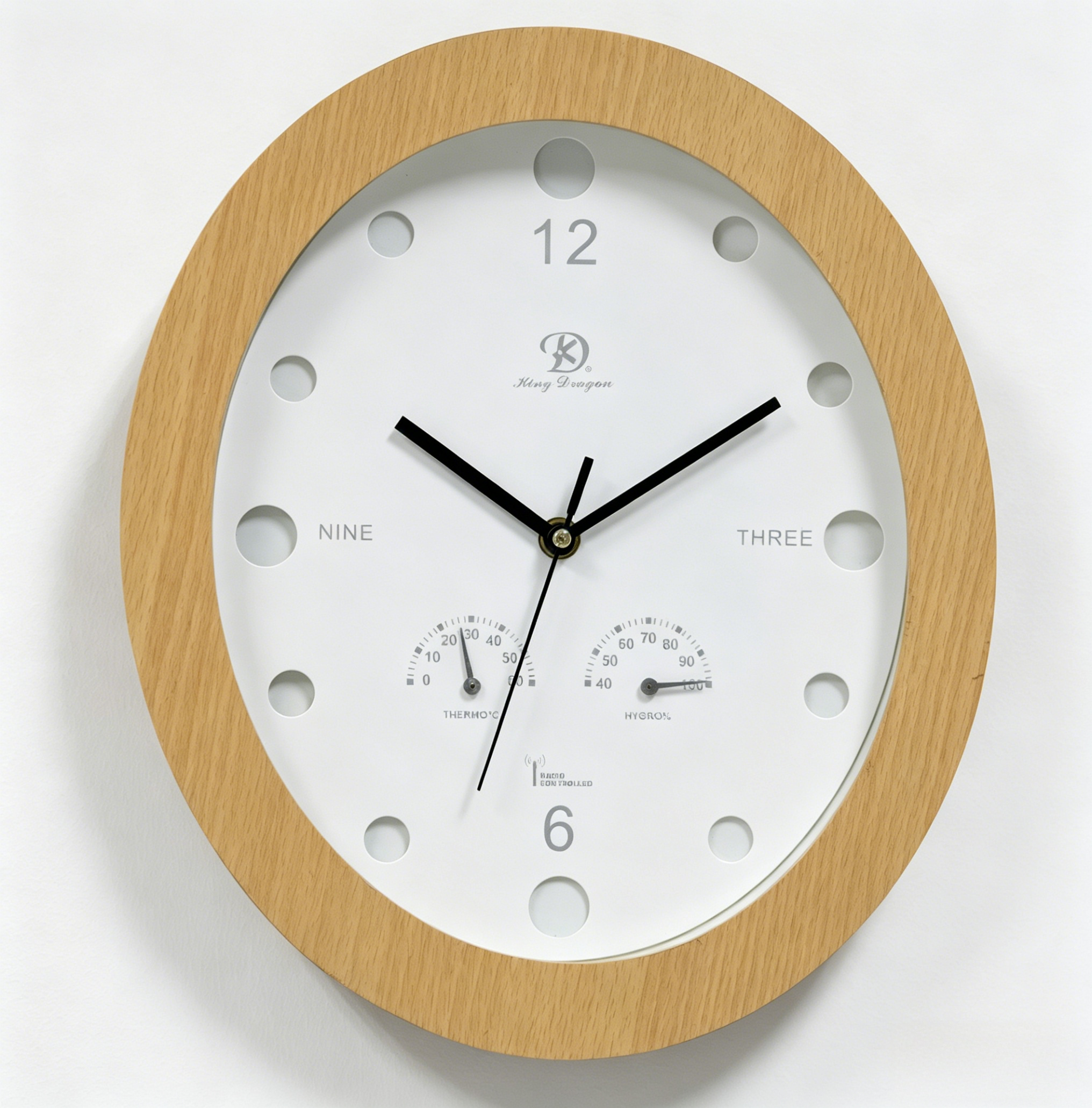 Wooden Wall Clock - W7028 Natural Wood